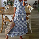 Luna | Vestido Midi de Estilo Boho Sem Esforço