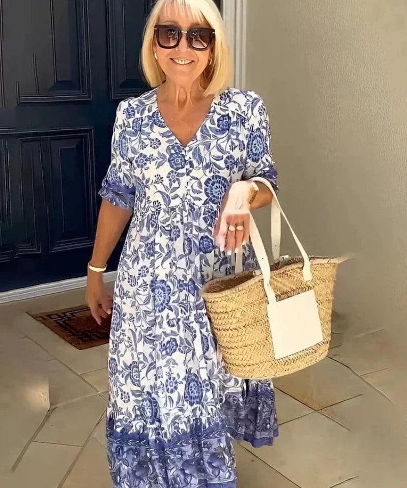 Ella™ | Vestido de Verão com Estampado Floral