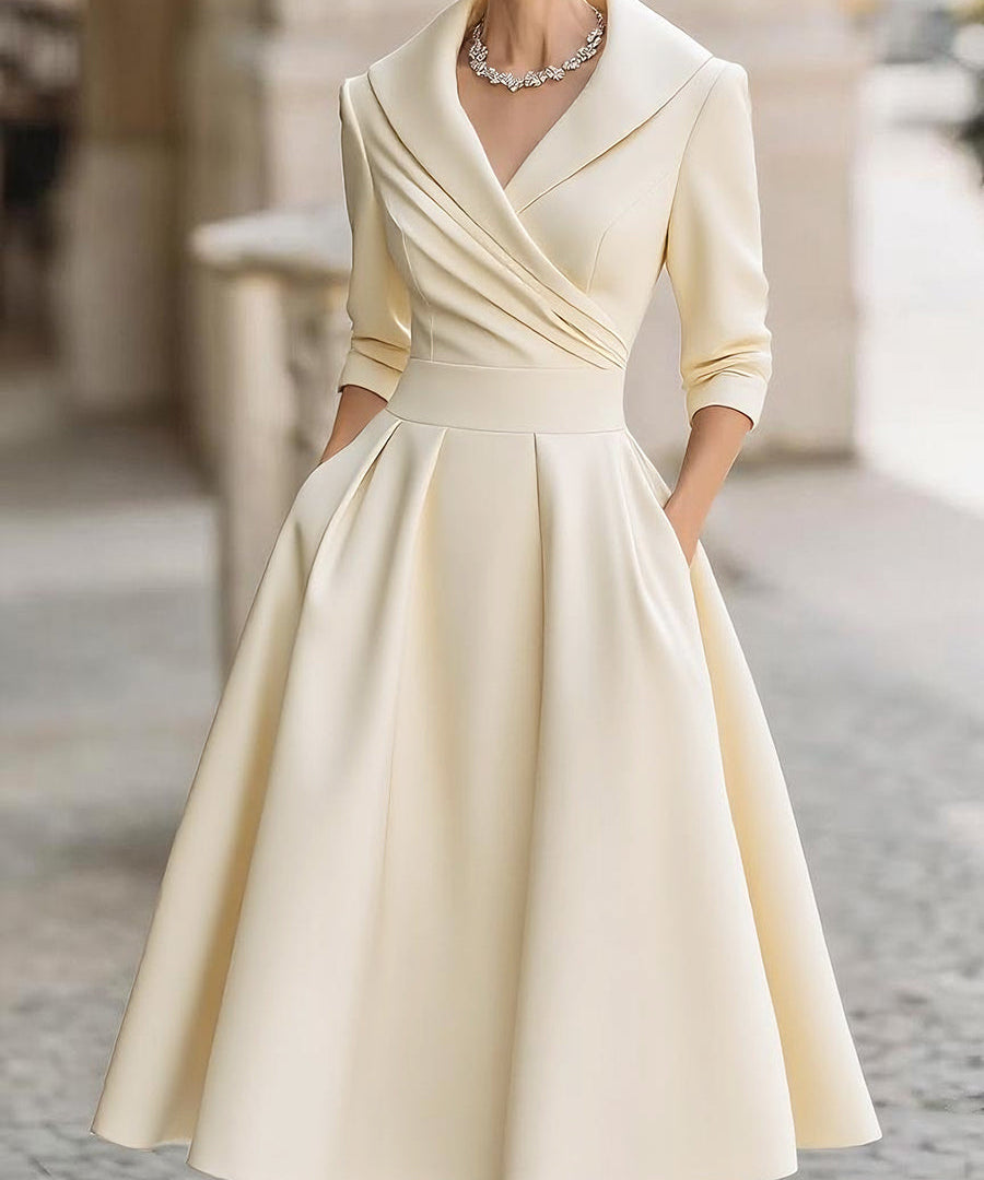 Colette™ | Vestido de Férias Elegante com Detalhes em Renda