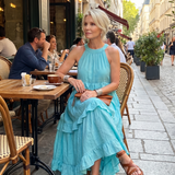 Katia - Vestido Maxi Halter Folhos