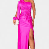 Andrea - Vestido Drapeado Um Ombro