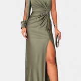 Andrea - Vestido Drapeado Um Ombro