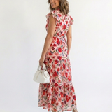 Lila | Vestido Midi Camisola Floral