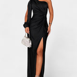 Andrea - Vestido Drapeado Um Ombro