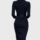 Carla™ | Vestido elegante com cinto