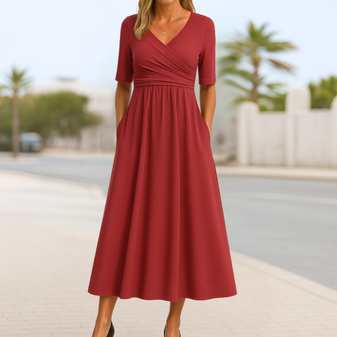 Veronica™ | Vestido midi elegante com charme intemporal