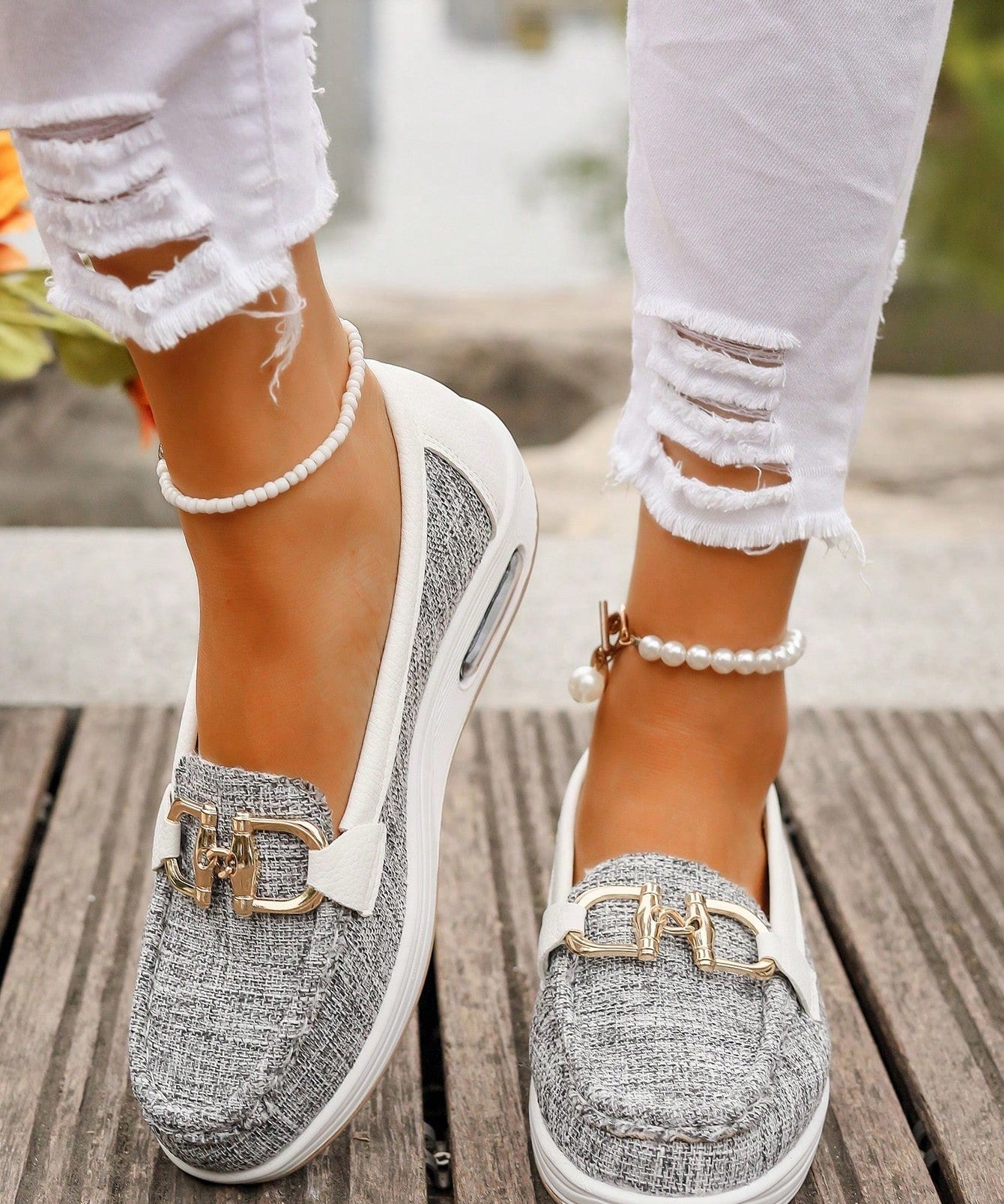 Elisa - Mocassins com Fivela Plana