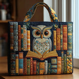 Bolso Artesanal - Coruja e Livros Antigos