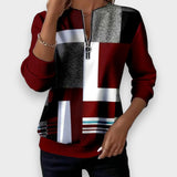 Margaret | Sweatshirt casual com meia abertura
