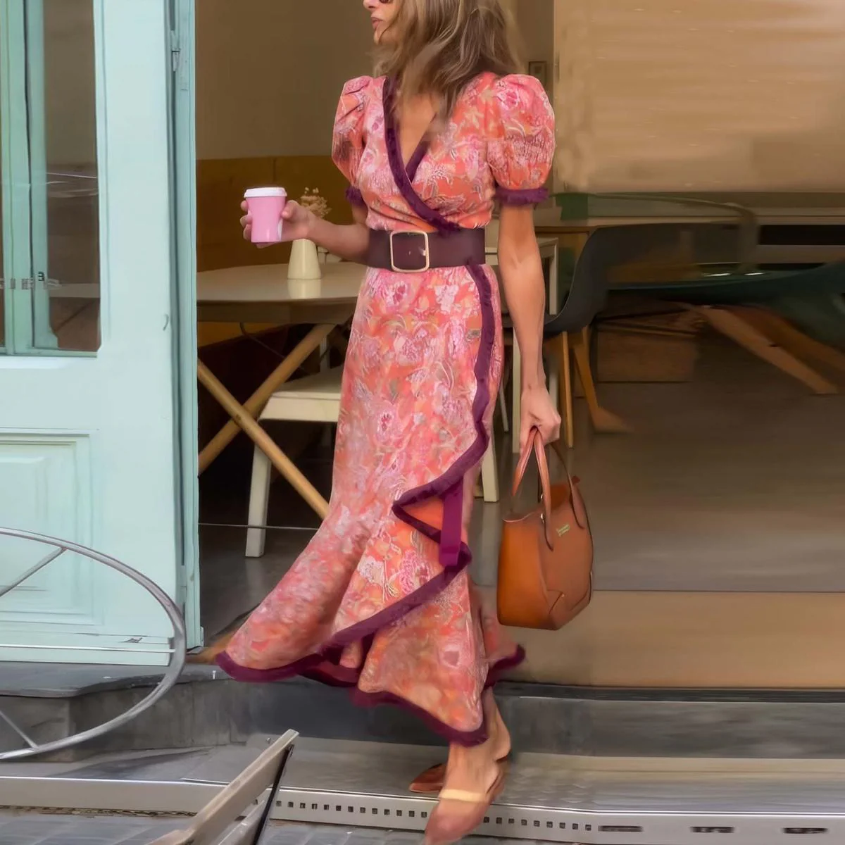 Rosalie™ | Vestido elegante com estampado romântico