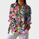 Blusa leve e colorida com estampado