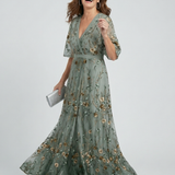 Dani - Vestido Maxi Fluido com Decote Halter
