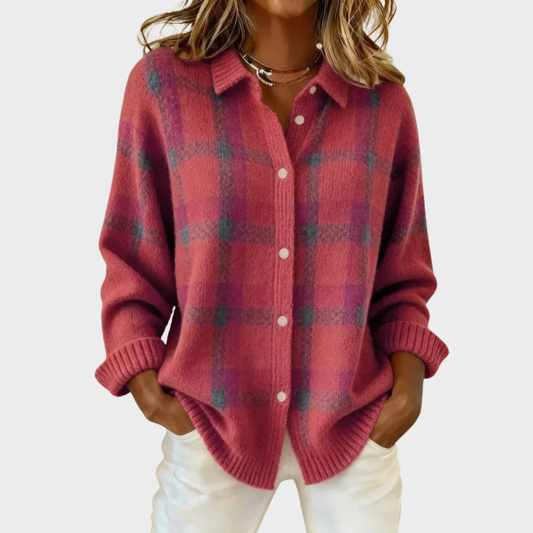 Mia | Cardigan de Malha às Riscas
