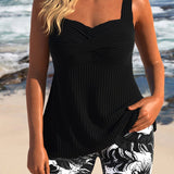 Edite | Conjunto Tankini Elegante com Calções