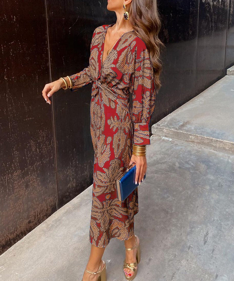 Celeste | Vestido Midi Elegância Florida