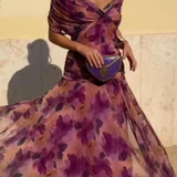 Louise | Vestido Maxi de Festa Elegante com Decote em V