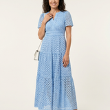 Brielle | Vestido Midi de Alças Curtas com Decote em V