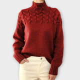 Eva - Pullover Isolante com Detalhe de Tricô de Corda