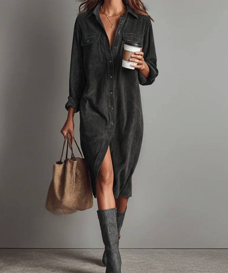 Vera - Vestido Midi de Corda Larga