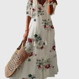 Amália | Vestido Maxi de Verão Boho Vintage