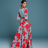 Mila™ | Vestido Maxi com Decote em V Fluido