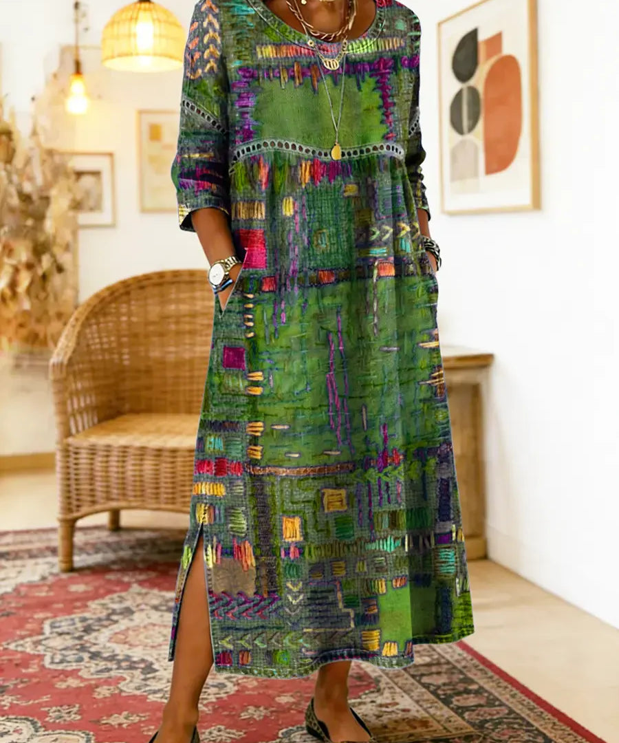 Bruna | Vestido Midi Estampado