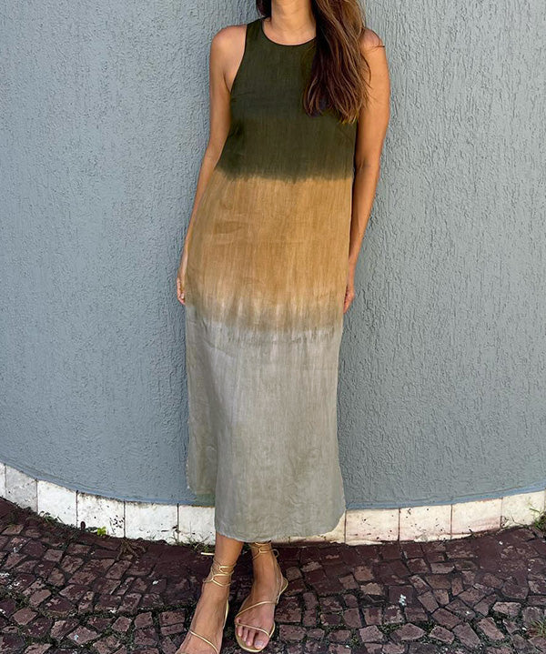 Mila™ | Elegante vestido longo em tons de verão