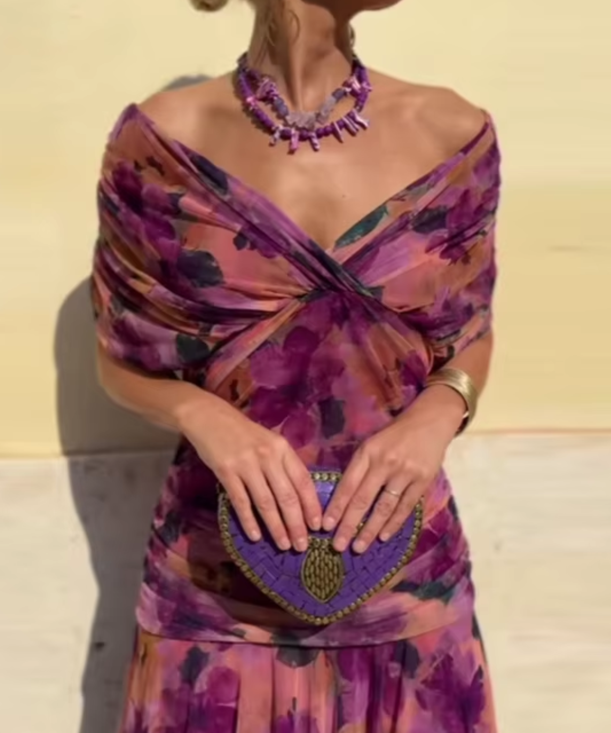 Louise | Vestido Maxi de Festa Elegante com Decote em V