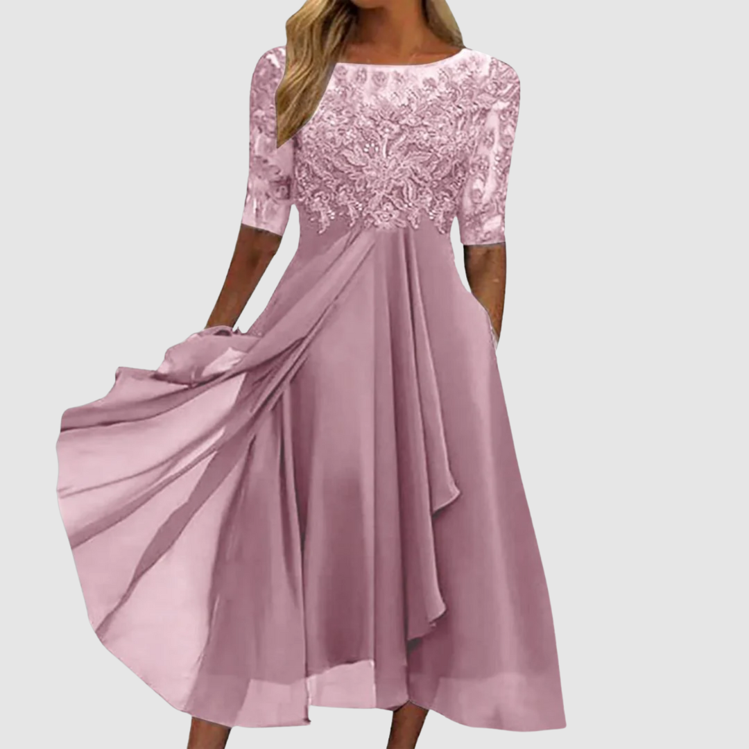 Leontýna - Vestido de renda elegante