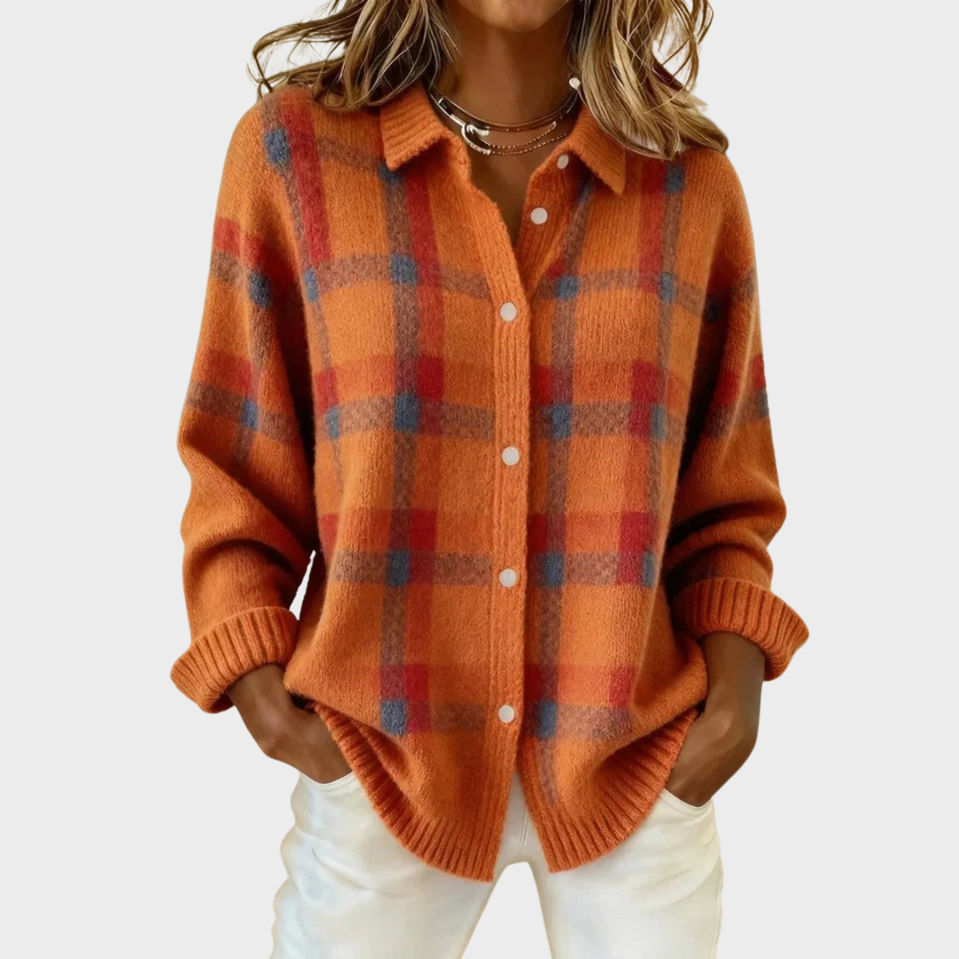 Mia | Cardigan de Malha às Riscas