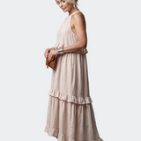Katia - Vestido Maxi Halter Folhos