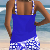 Nádia | Conjunto Tankini com Calções Estampados
