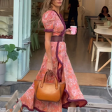Rosalie™ | Vestido elegante com estampado romântico