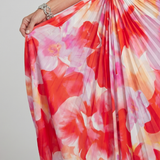 Mafalda - Vestido Midi de Alça Única com Corpete Plissado