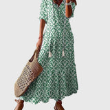 Amália | Vestido Maxi de Verão Boho Vintage