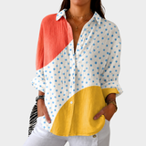 Blusa leve e colorida com estampado