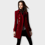 Linda - Casaco Trench de Dupla Abotoadura