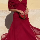 Louise | Vestido Maxi de Festa Elegante com Decote em V