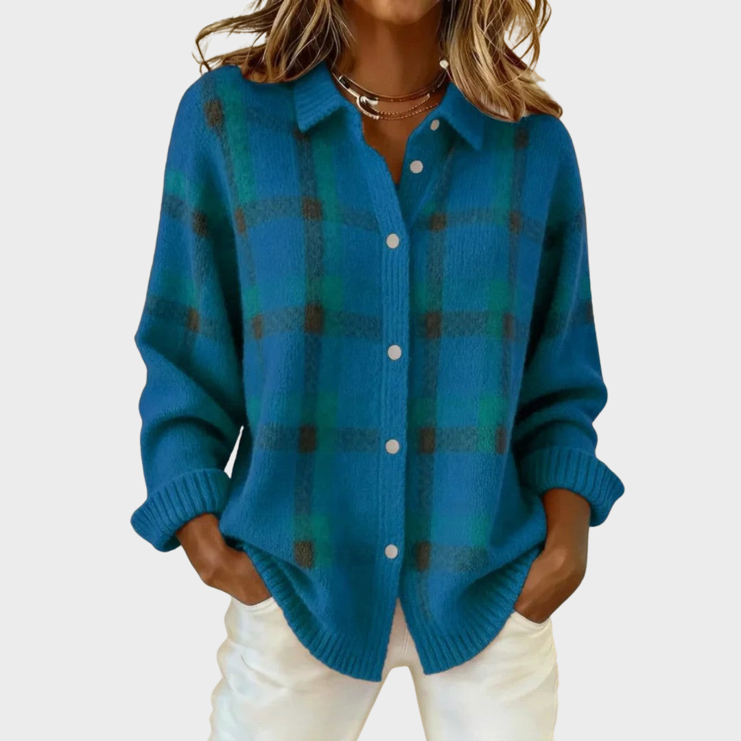 Mia | Cardigan de Malha às Riscas