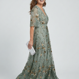 Dani - Vestido Maxi Fluido com Decote Halter