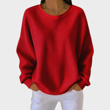 Nora | Sweater de Algodão Tricotado em Waffle de Inverno com Mangas Longas