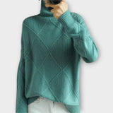 Melanie - Pullover de Gola Alta Confortável