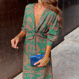 Celeste | Vestido Midi Elegância Florida