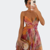 Jasmina - Vestido Chiffon Floral