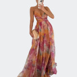 Jasmina - Vestido Chiffon Floral