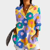 Blusa Jardim de Flores em Tons Pastel