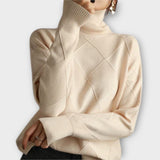 Melanie - Pullover de Gola Alta Confortável