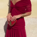 Louise | Vestido Maxi de Festa Elegante com Decote em V