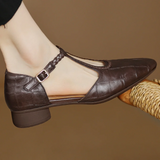 Mary Janes Clássicas Fivela Lateral Mulher | Elegantes Primavera