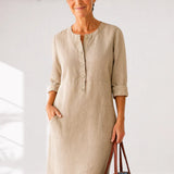 EVI | Vestido casual feminino com um corte solto e um look intemporal para todos os dias